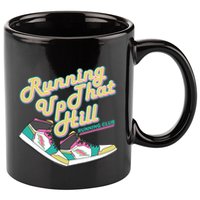 Running Up That Hill Retro Running Marathon Track Cross 11oz C Handle Ceramic Mug