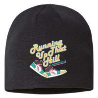 Running Up That Hill Retro Running Marathon Track Cross Sustainable Beanie