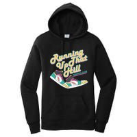 Running Up That Hill Retro Running Marathon Track Cross Women's Pullover Hoodie