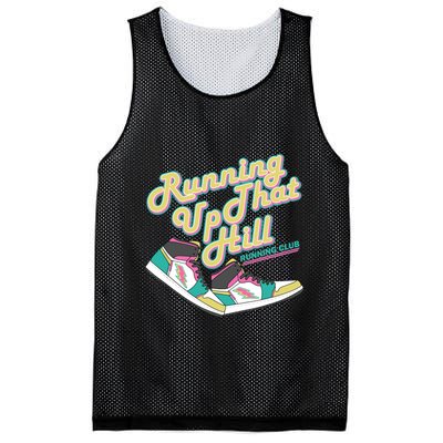 Running Up That Hill Retro Running Marathon Track Cross Mesh Reversible Basketball Jersey Tank
