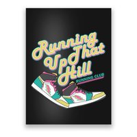 Running Up That Hill Retro Running Marathon Track Cross Poster