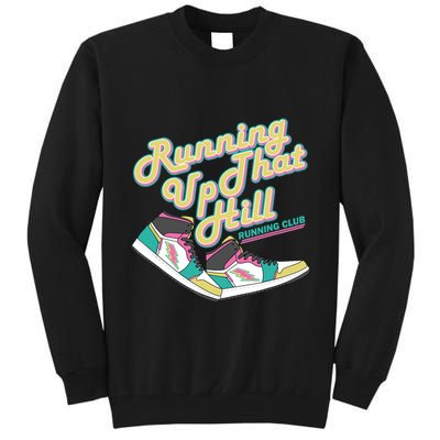Running Up That Hill Retro Running Marathon Track Cross Tall Sweatshirt