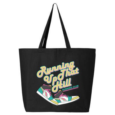Running Up That Hill Retro Running Marathon Track Cross 25L Jumbo Tote