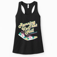 Running Up That Hill Retro Running Marathon Track Cross Womens Tank Top