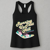Running Up That Hill Retro Running Marathon Track Cross Womens Tank Top