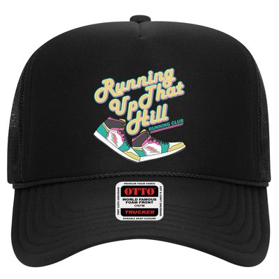 Running Up That Hill Retro Running Marathon Track Cross Trucker Hat