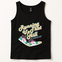 Running Up That Hill Retro Running Marathon Track Cross Tank Top