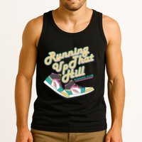 Running Up That Hill Retro Running Marathon Track Cross Tank Top