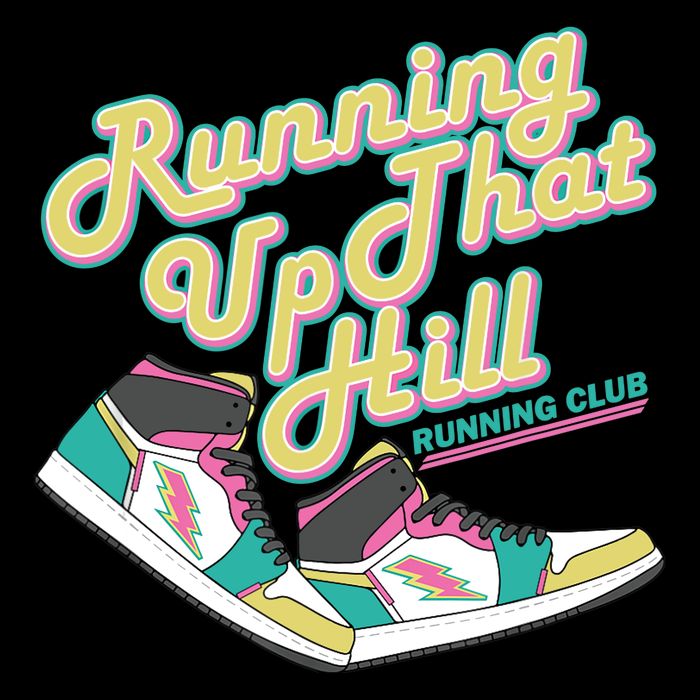 Running Up That Hill Retro Running Marathon Track Cross Wool Snapback Cap