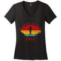 R.U.N.N.I.N.G Up That Hill 80s Maxs Women's V-Neck T-Shirt