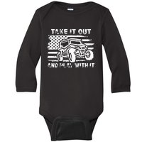 Retro Utv Take It Out Play With It Offroad Sxs Mud Riding Baby Long Sleeve Bodysuit