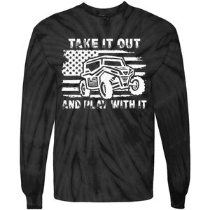 Retro Utv Take It Out Play With It Offroad Sxs Mud Riding Tie-Dye Long Sleeve Shirt