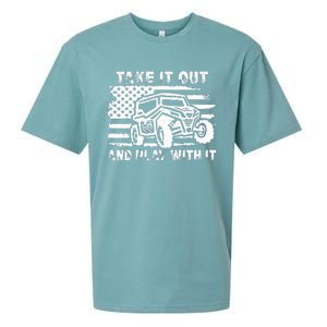 Retro Utv Take It Out Play With It Offroad Sxs Mud Riding Sueded Cloud Jersey T-Shirt