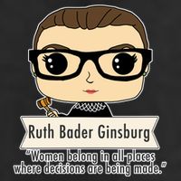 Ruth Bader Ginsburg Cute Cartoon Quote Adult Drive Performance Visor