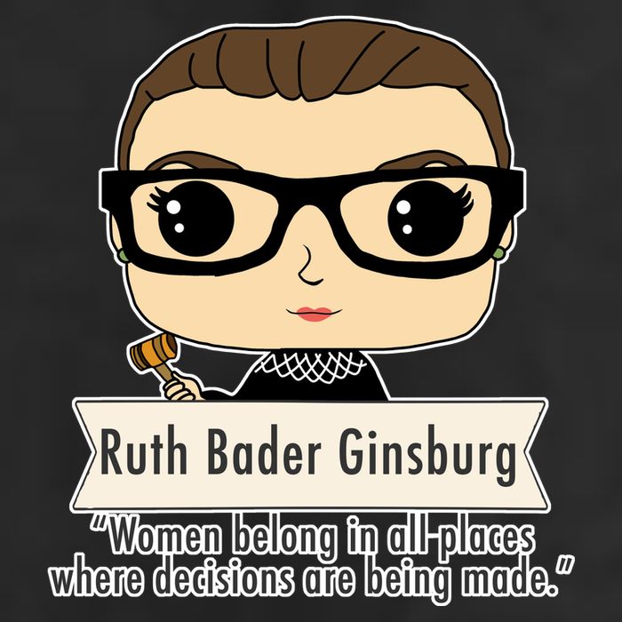 Ruth Bader Ginsburg Cute Cartoon Quote Adult Drive Performance Visor