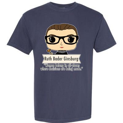 Ruth Bader Ginsburg Cute Cartoon Quote Garment-Dyed Heavyweight T-Shirt