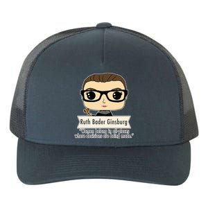 Ruth Bader Ginsburg Cute Cartoon Quote Yupoong Adult 5-Panel Trucker Hat