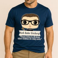 Ruth Bader Ginsburg Cute Cartoon Quote Cooling Performance Crew T-Shirt