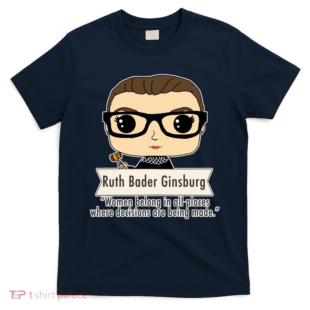 Ruth Bader Ginsburg Cute Cartoon Quote T-Shirt