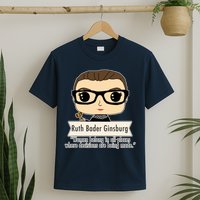 Ruth Bader Ginsburg Cute Cartoon Quote T-Shirt
