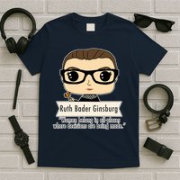 Ruth Bader Ginsburg Cute Cartoon Quote T-Shirt