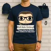 Ruth Bader Ginsburg Cute Cartoon Quote T-Shirt