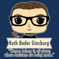 Ruth Bader Ginsburg Cute Cartoon Quote T-Shirt