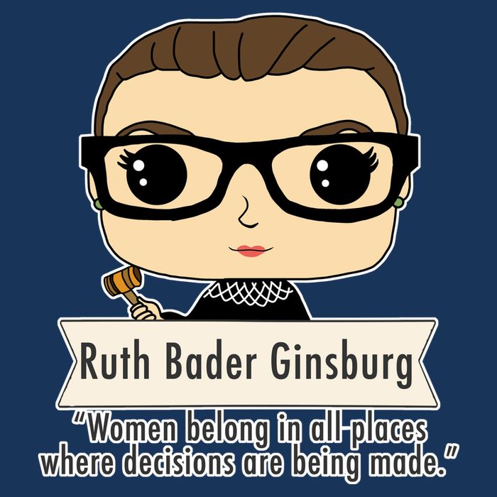 Ruth Bader Ginsburg Cute Cartoon Quote T-Shirt