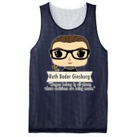 Ruth Bader Ginsburg Cute Cartoon Quote Mesh Reversible Basketball Jersey Tank