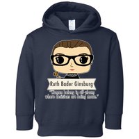 Ruth Bader Ginsburg Cute Cartoon Quote Toddler Hoodie