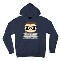 Ruth Bader Ginsburg Cute Cartoon Quote Tall Hoodie