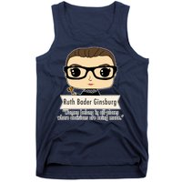 Ruth Bader Ginsburg Cute Cartoon Quote Tank Top