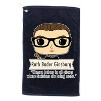 Ruth Bader Ginsburg Cute Cartoon Quote Golf Towel