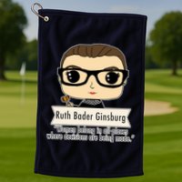 Ruth Bader Ginsburg Cute Cartoon Quote Golf Towel