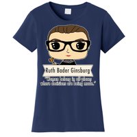 Ruth Bader Ginsburg Cute Cartoon Quote Women's T-Shirt