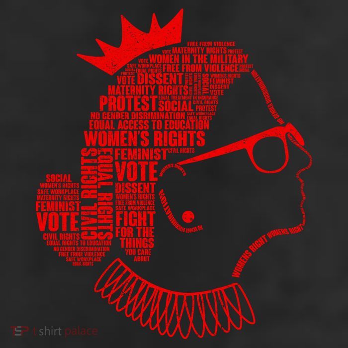 Ruth Bader Ginsburg Face Quotes Red Adult Drive Performance Visor