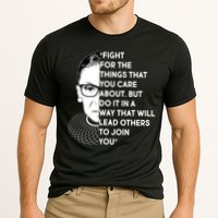 Ruth Bader Ginsburg Fight the Things You Care About Quote Cooling Performance Crew T-Shirt