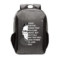 Ruth Bader Ginsburg Fight the Things You Care About Quote Vector Backpack