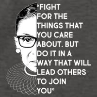 Ruth Bader Ginsburg Fight the Things You Care About Quote Vector Backpack
