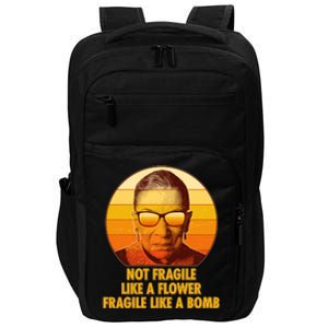 Ruth Bader Ginsburg Fragile Like A Bomb Tribute  Impact Tech Backpack