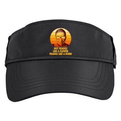 Ruth Bader Ginsburg Fragile Like A Bomb Tribute  Adult Drive Performance Visor