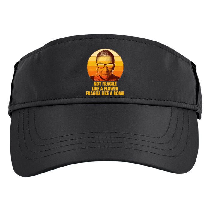 Ruth Bader Ginsburg Fragile Like A Bomb Tribute  Adult Drive Performance Visor