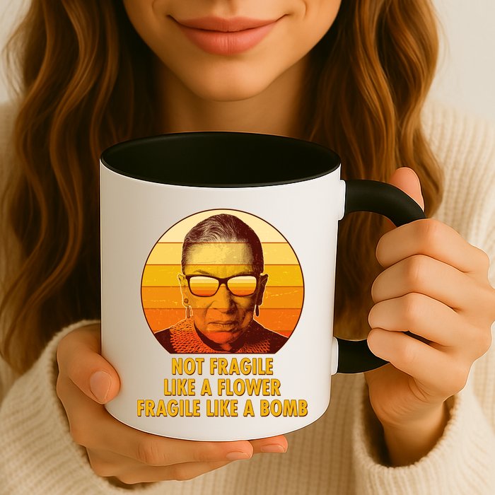 Ruth Bader Ginsburg Fragile Like A Bomb Tribute  Mug