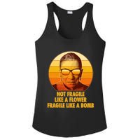 Ruth Bader Ginsburg Fragile Like A Bomb Tribute  Ladies PosiCharge Competitor Racerback Tank