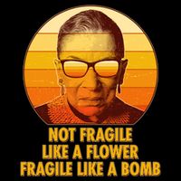 Ruth Bader Ginsburg Fragile Like A Bomb Tribute  Wool Snapback Cap