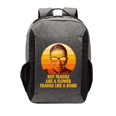 Ruth Bader Ginsburg Fragile Like A Bomb Tribute  Vector Backpack