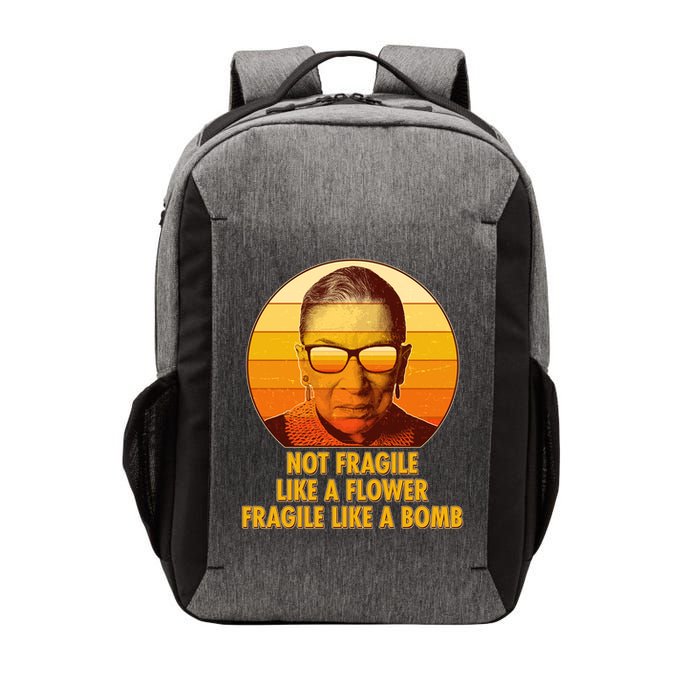 Ruth Bader Ginsburg Fragile Like A Bomb Tribute  Vector Backpack