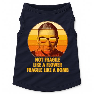 Ruth Bader Ginsburg Fragile Like A Bomb Tribute  Doggie Tank
