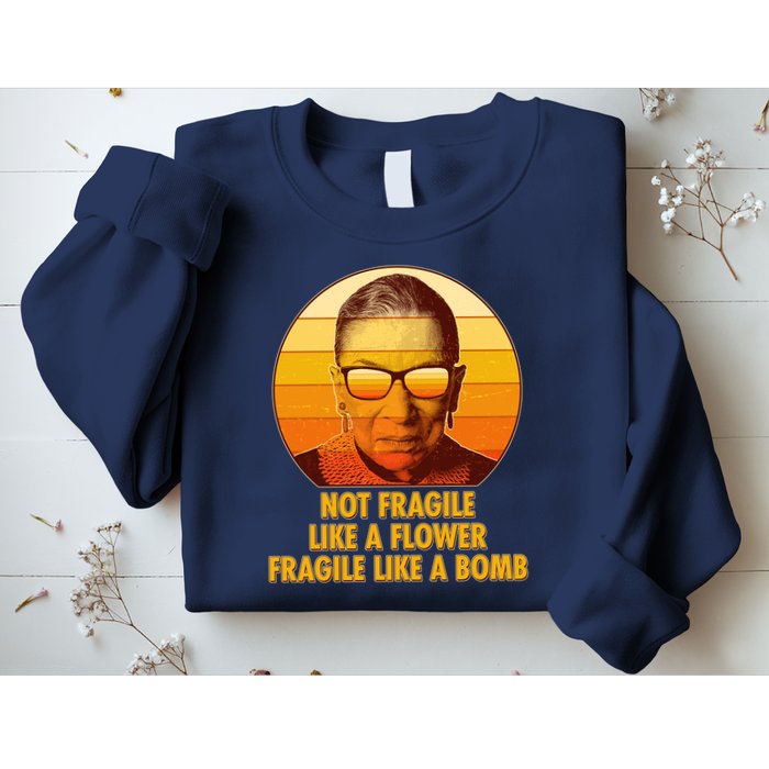 Ruth Bader Ginsburg Fragile Like A Bomb Tribute  Sweatshirt