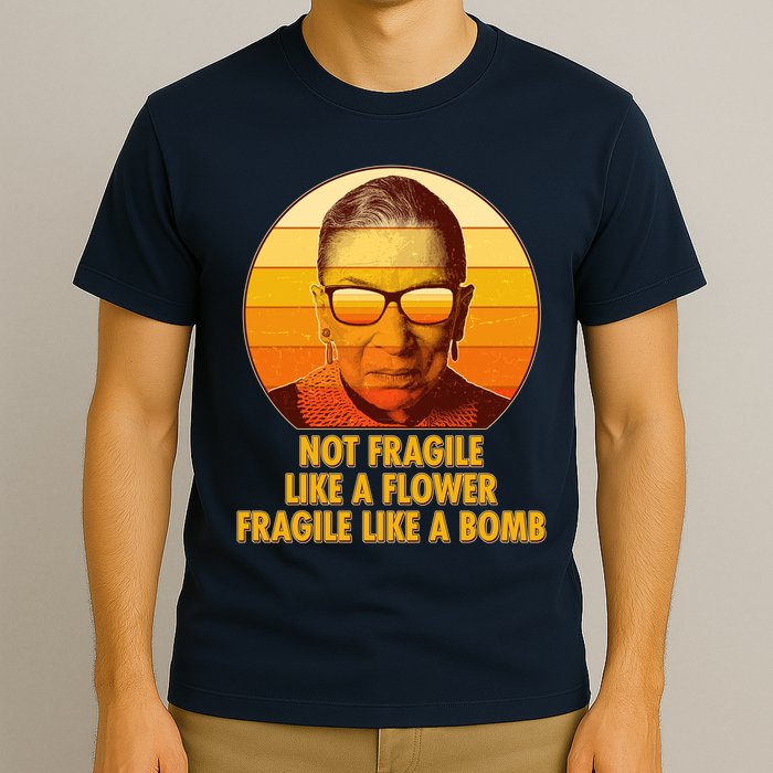 Ruth Bader Ginsburg Fragile Like A Bomb Tribute  T-Shirt